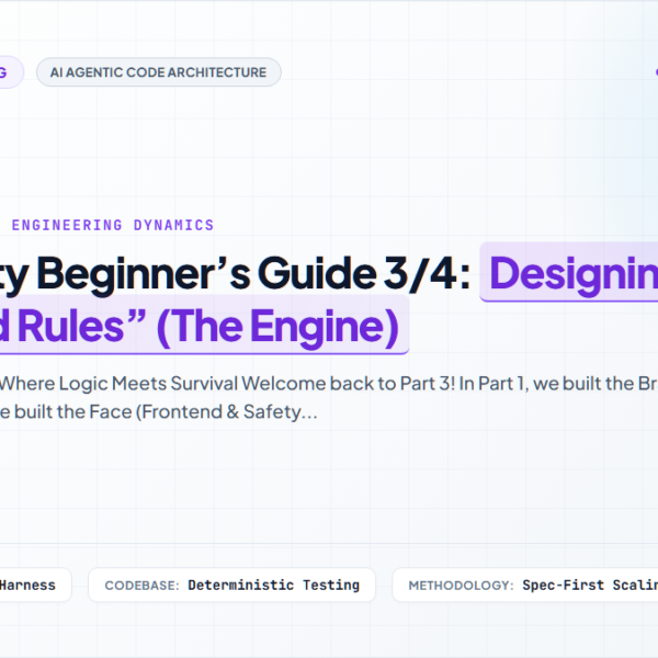 Antigravity Beginner’s Guide 3/4: Designing the “Backend Rules” (The Engine)