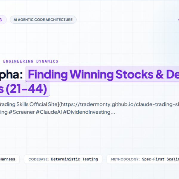 [Part 3] Zero to Alpha: Finding Winning Stocks & Designing Strategies (21-44)