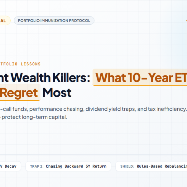 [ETF Deep Dive] The 5 Silent Wealth Killers: What 10-Year Veteran ETF Investors Regret Most (And How to Immunize Your Portfolio)