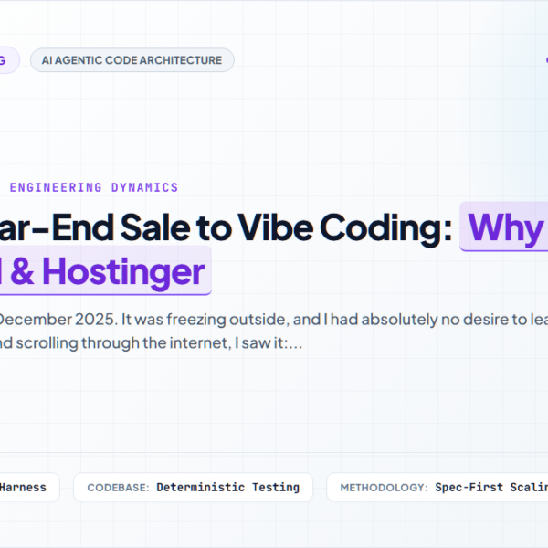 From a Year-End Sale to Vibe Coding: Why I Chose Google AI & Hostinger