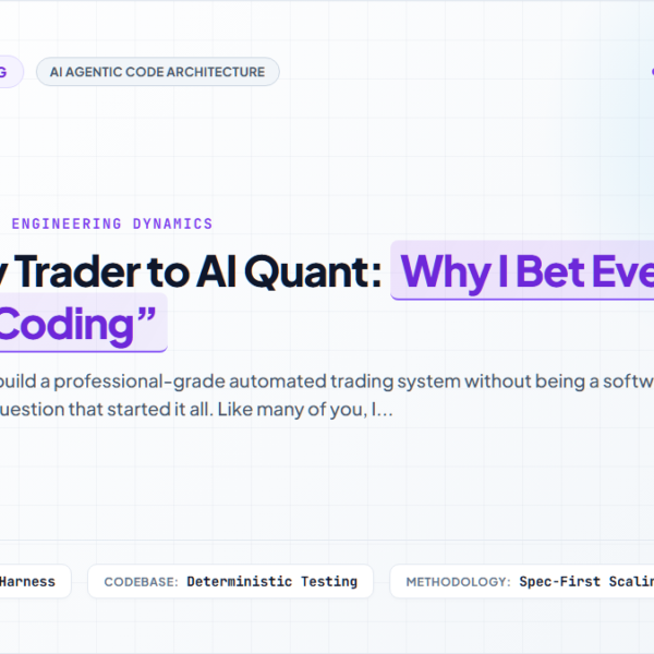 From Lazy Trader to AI Quant: Why I Bet Everything on “Vibe Coding”