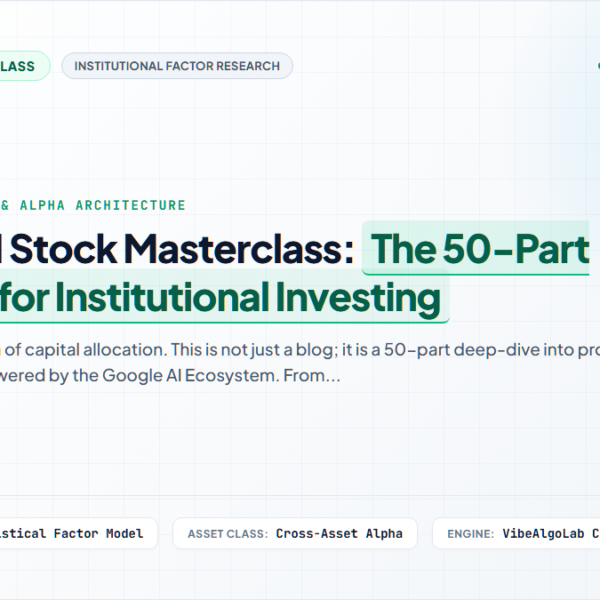 Google AI Stock Masterclass: The 50-Part Blueprint for Institutional Investing