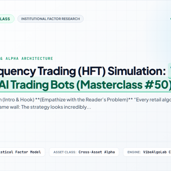 High-Frequency Trading (HFT) Simulation: The Future of AI Trading Bots (Masterclass #50)