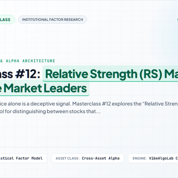 Masterclass #12: Relative Strength (RS) Mastery – Riding the Market Leaders
