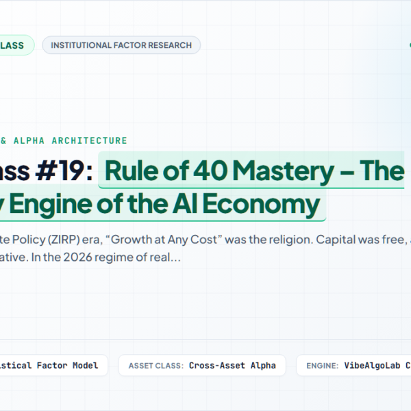 Masterclass #19: Rule of 40 Mastery – The Efficiency Engine of the AI Economy
