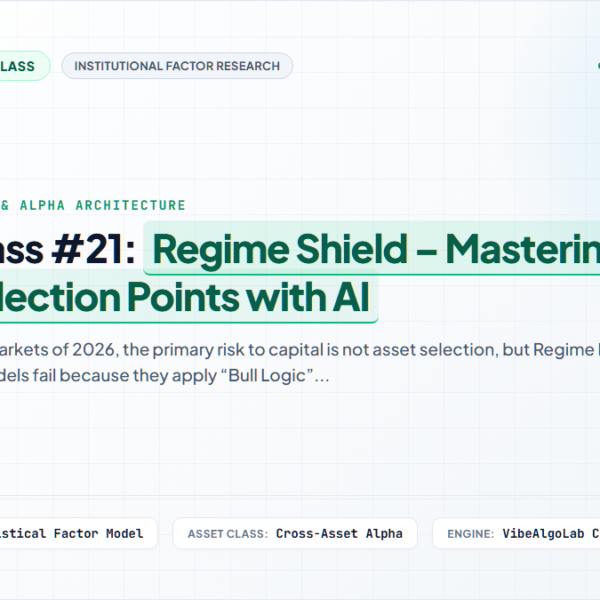 Masterclass #21: Regime Shield – Mastering Macro Inflection Points with AI