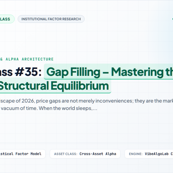 Masterclass #35: Gap Filling – Mastering the Price Void and Structural Equilibrium