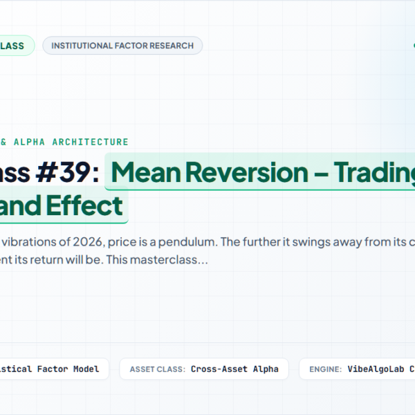 Masterclass #39: Mean Reversion – Trading the Rubber Band Effect