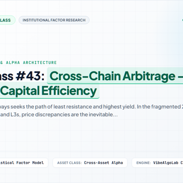 Masterclass #43: Cross-Chain Arbitrage – Strategic Capital Efficiency