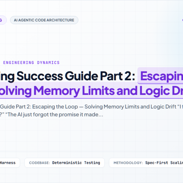 [Super-Mega Edition] Vibe Coding Success Guide Part 2: Escaping the Loop — Solving Memory Limits and Logic Drift
