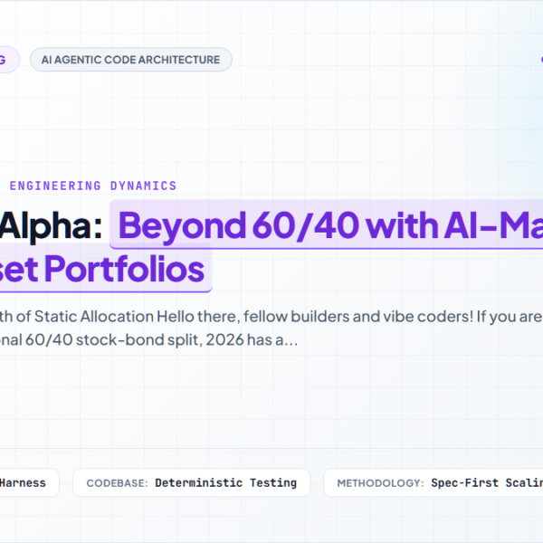 The 2026 Alpha: Beyond 60/40 with AI-Managed Multi-Asset Portfolios