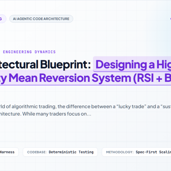 The Architectural Blueprint: Designing a High-Probability Mean Reversion System (RSI + Bollinger Bands)