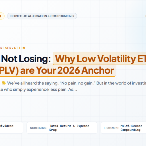 The Art of Not Losing: Why Low Volatility ETFs (USMV, SPLV) are Your 2026 Anchor