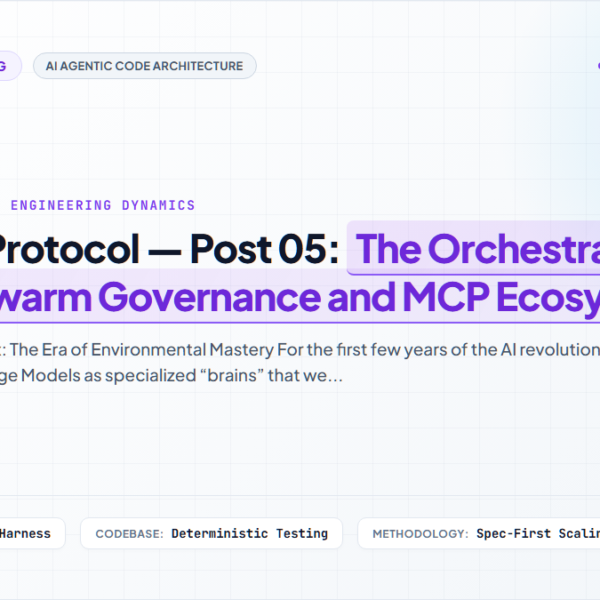 The SDD Protocol — Post 05: The Orchestrator’s Future: Swarm Governance and MCP Ecosystems