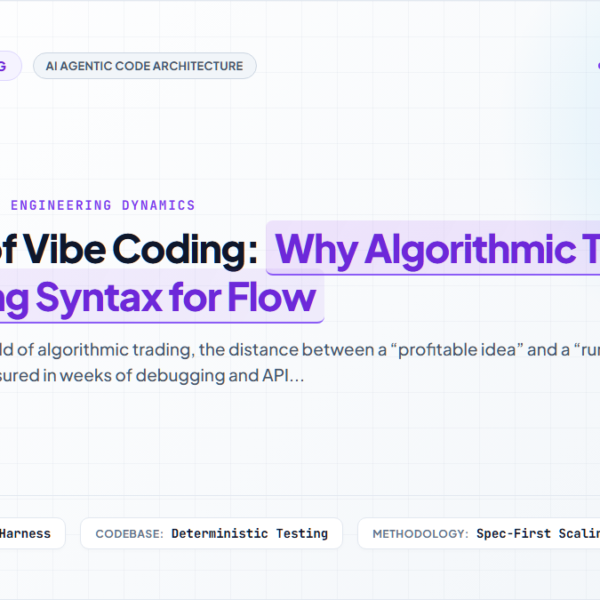The Rise of Vibe Coding: Why Algorithmic Traders Are Trading Syntax for Flow