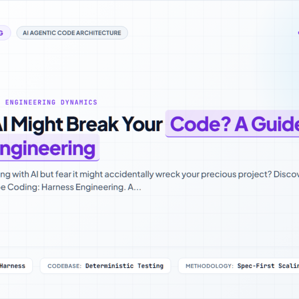 [Vibe Coding Masterclass Part 1] Worried AI Might Break Your Code? A Guide to Harness Engineering