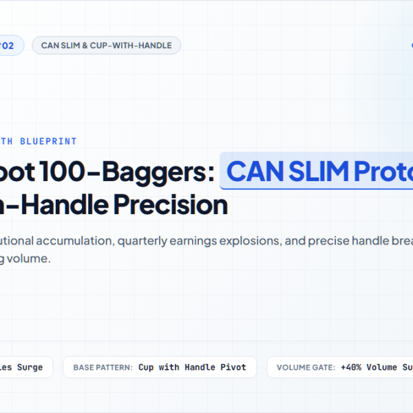 [Alpha Playbook #02] How to Find 100-Bagger Growth Stocks: William O’Neil’s CAN SLIM & Cup-with-Handle Blueprint